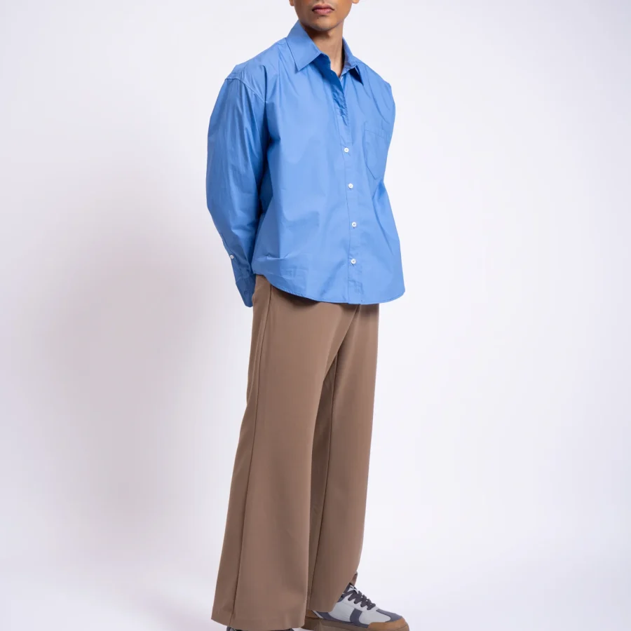 Man styling CHNKS Granite grey sneakers with formalwear